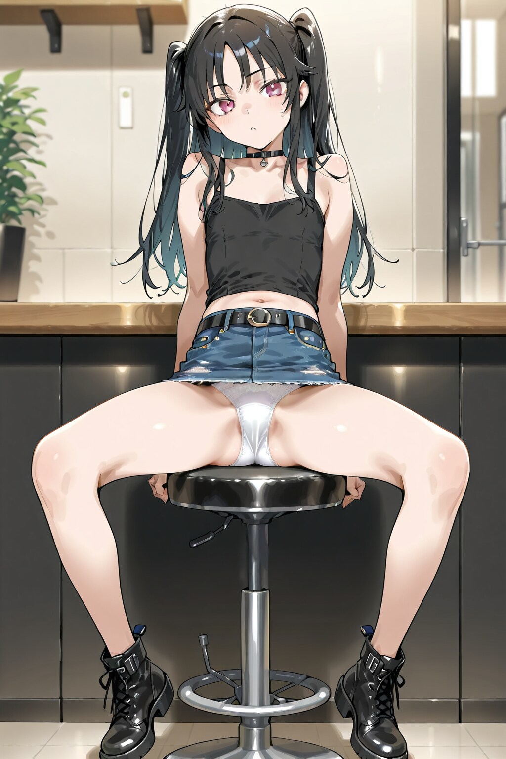 椅子に座る