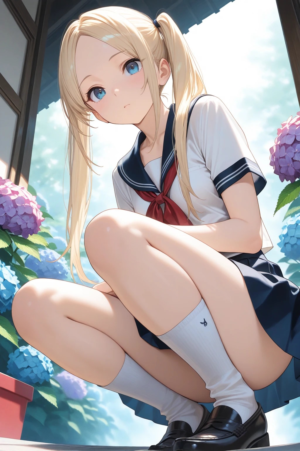 紫陽花とORIHIME