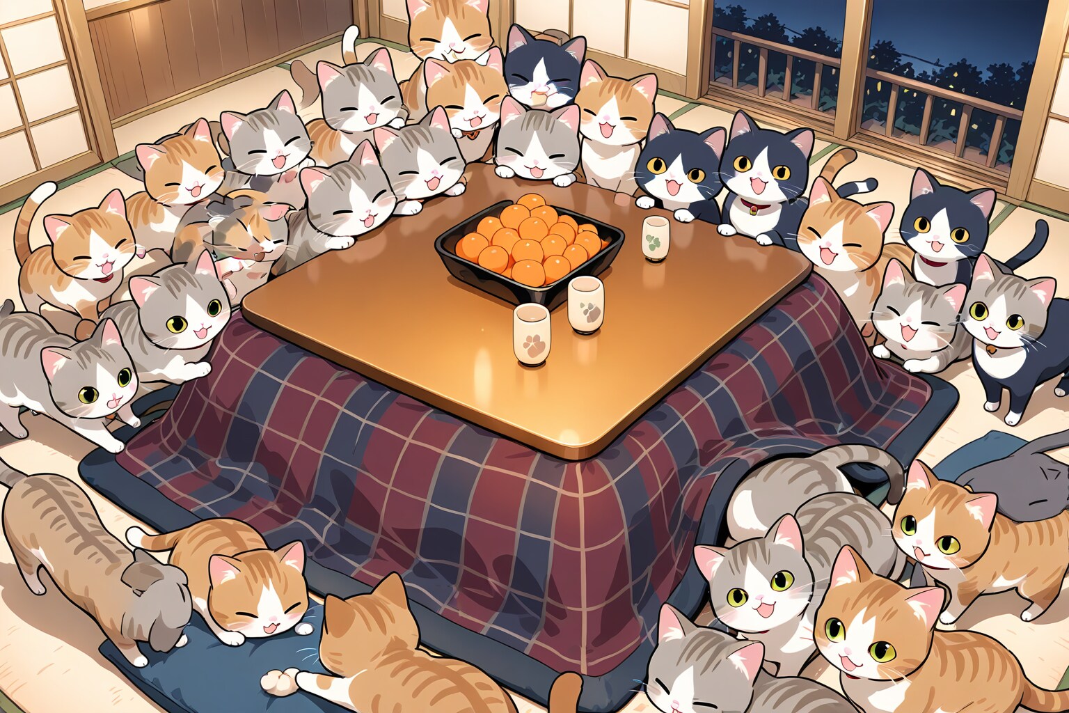 猫がいっぱい | の人気AIイラスト・グラビア