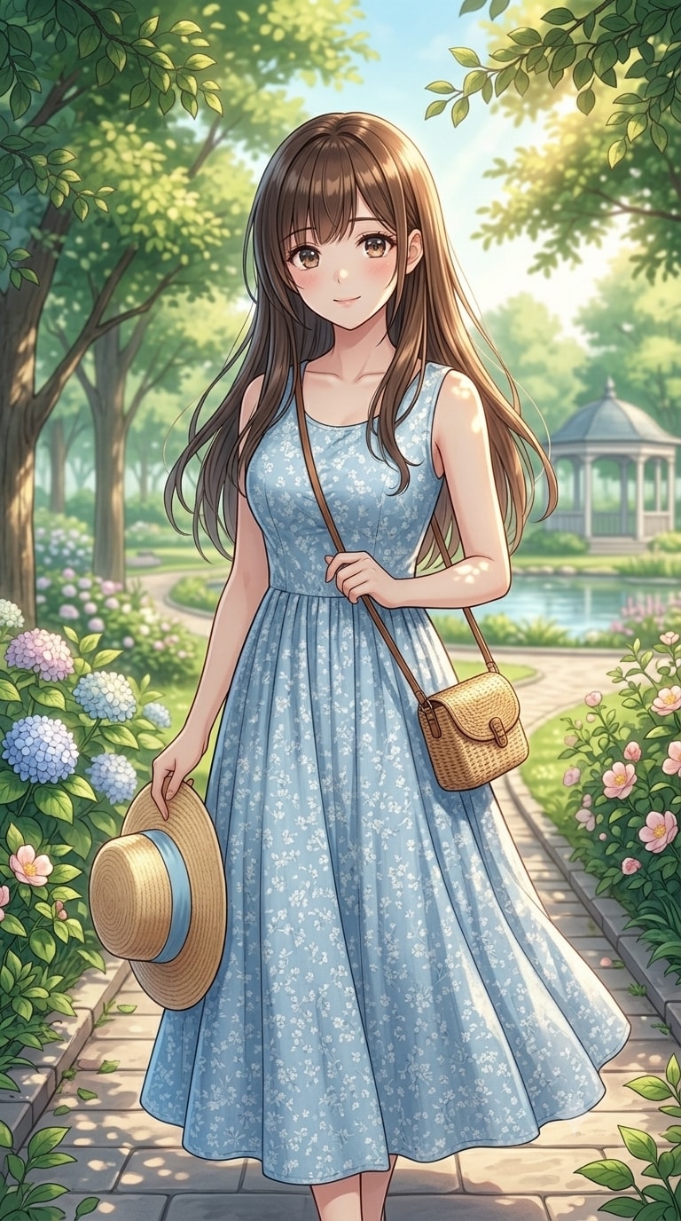 【リン】夏のワンピース | の人気AIイラスト・グラビア