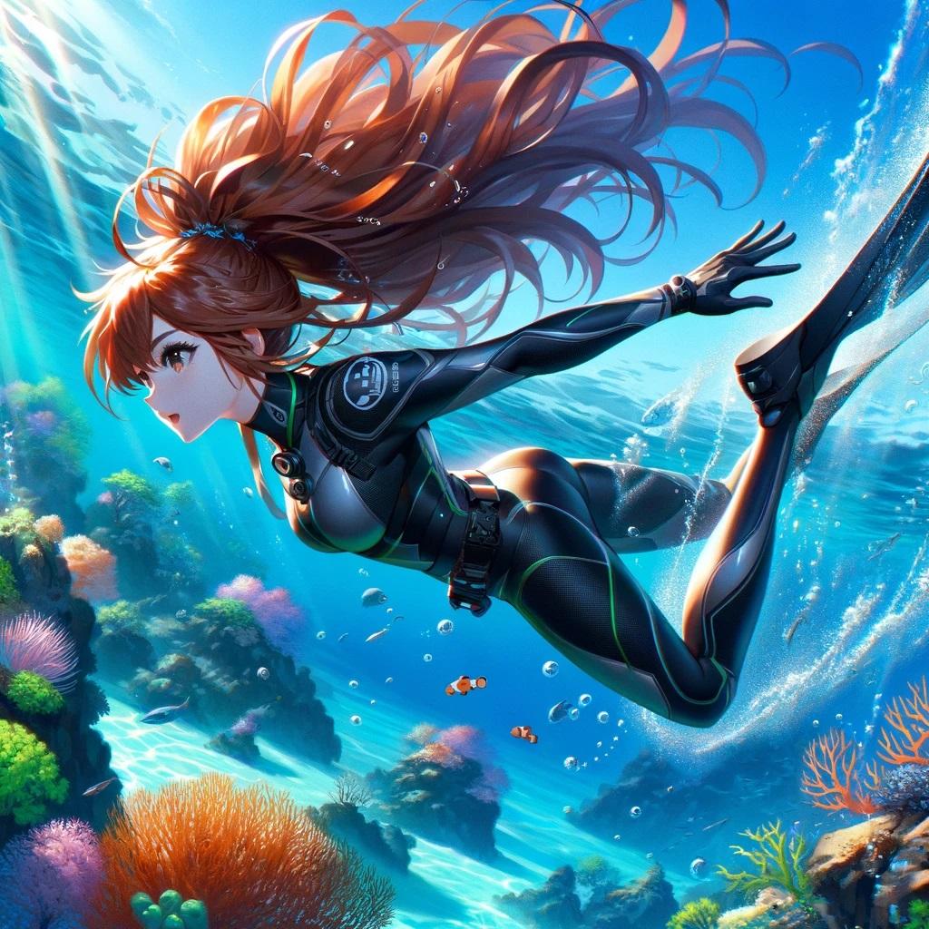 海にダイブ