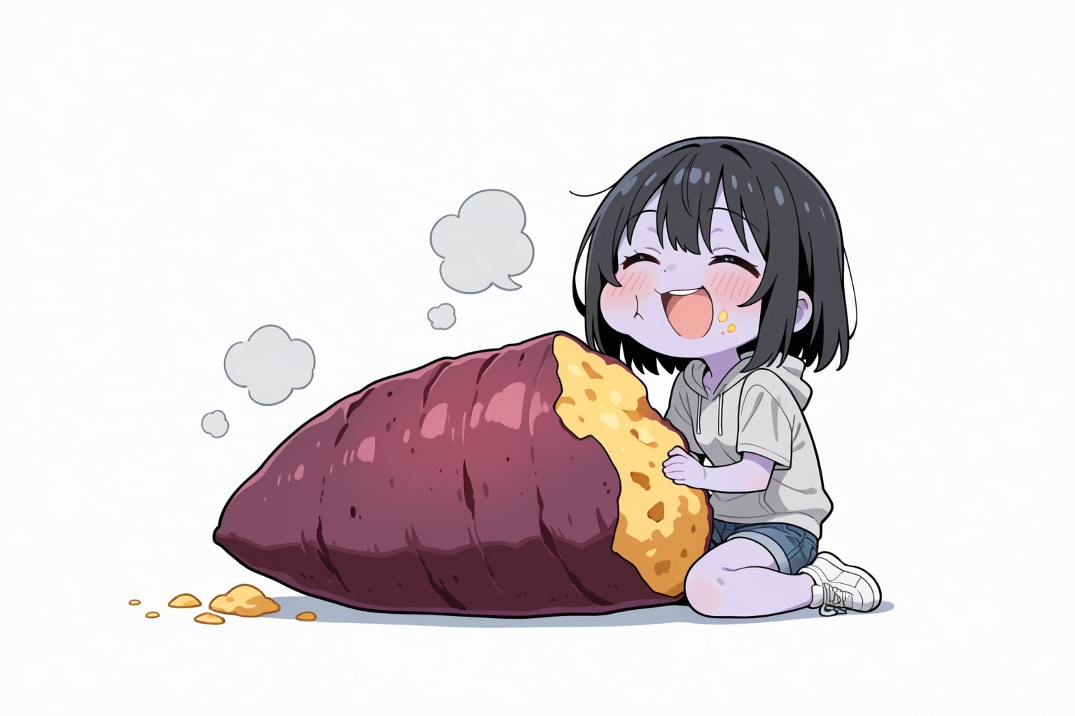 食欲の秋（焼き芋） | の人気AIイラスト・グラビア