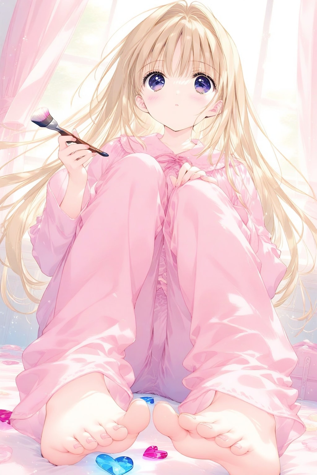 ペディキュアにチャレンジ