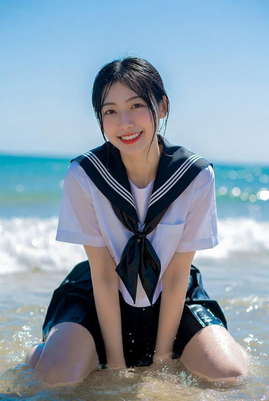 浜辺制服
