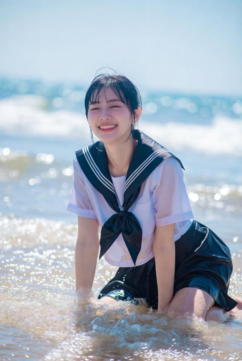 浜辺制服