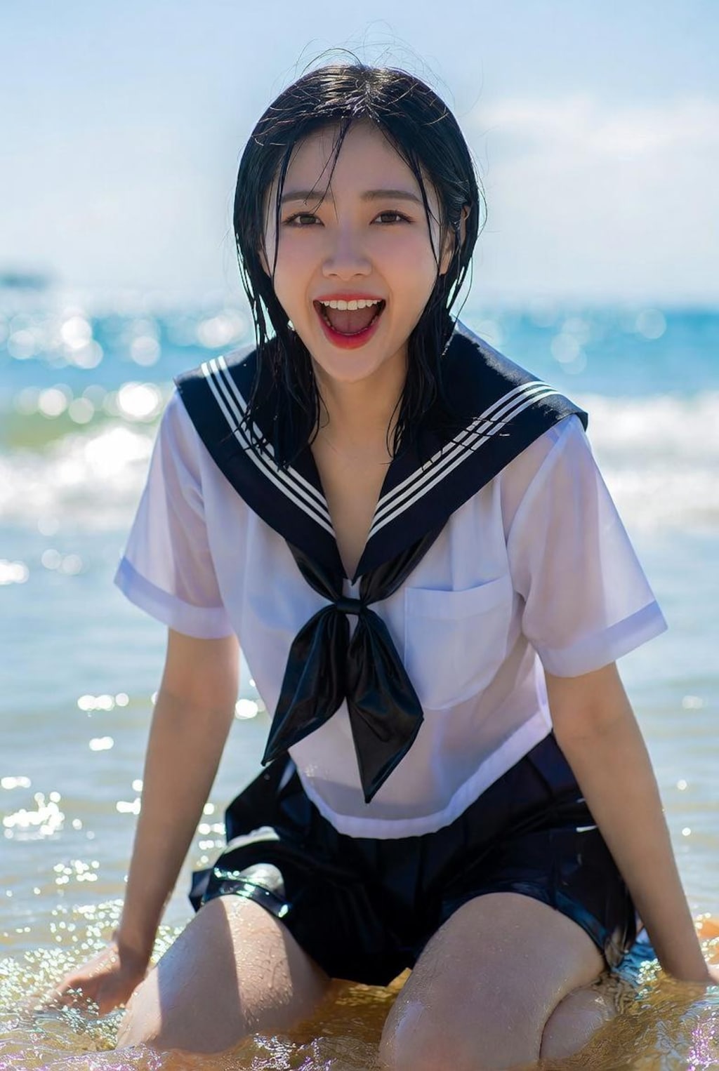 浜辺制服