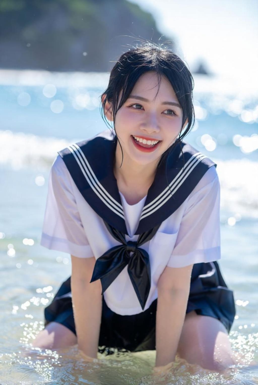 浜辺制服