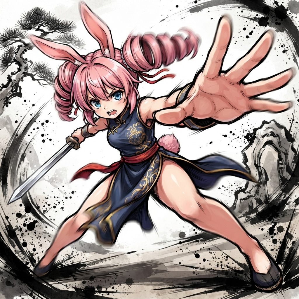 ケモミミカンフー190 | の人気AIイラスト・グラビア