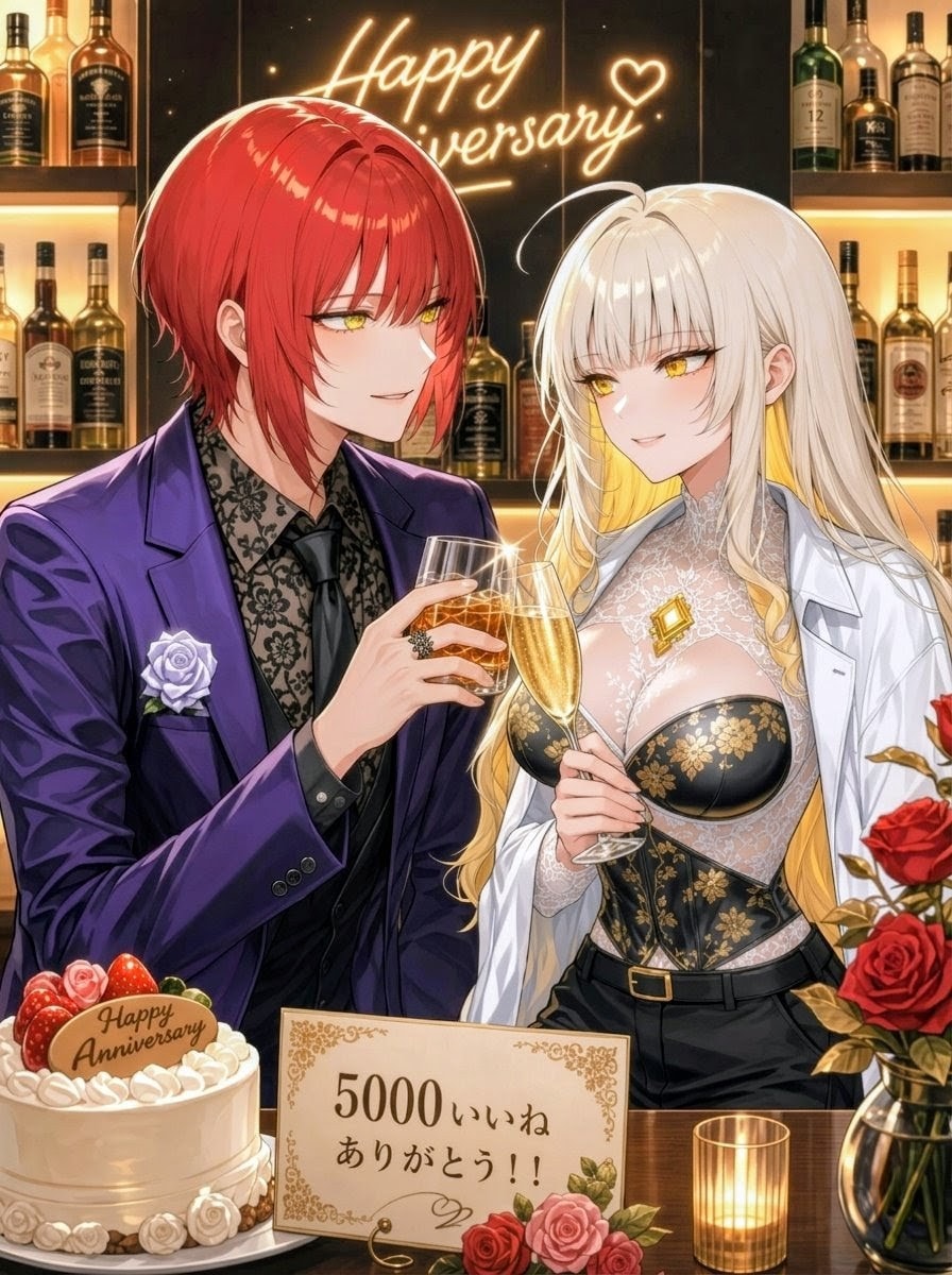 5000 いいね　ありがとう！