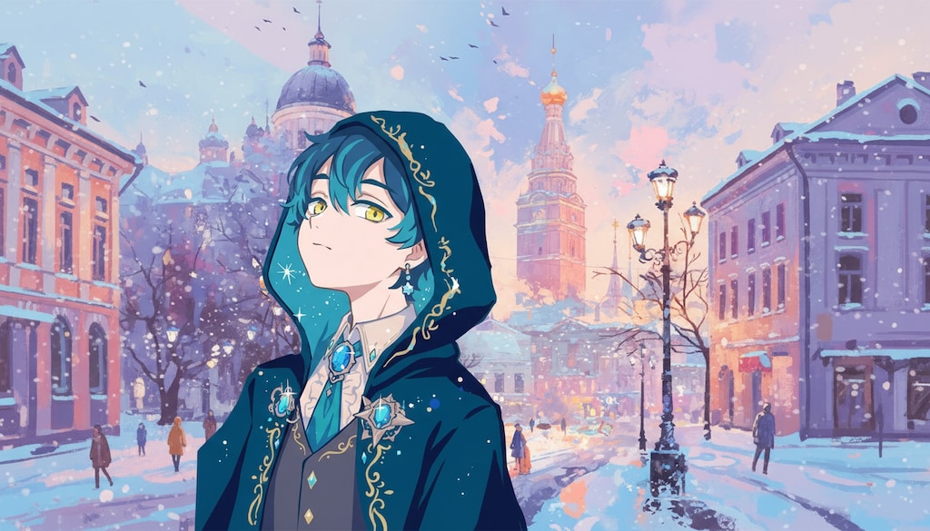 雪の都と金色の瞳