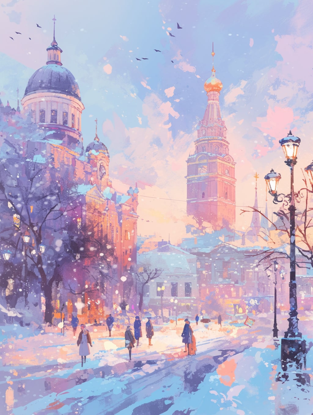 雪の都と金色の瞳