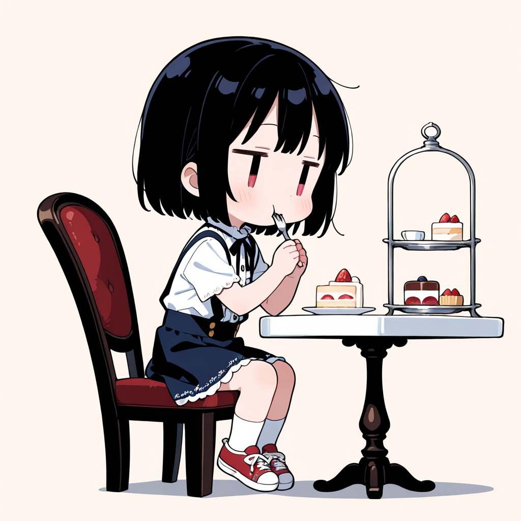 アフタヌーンティーを楽しむ