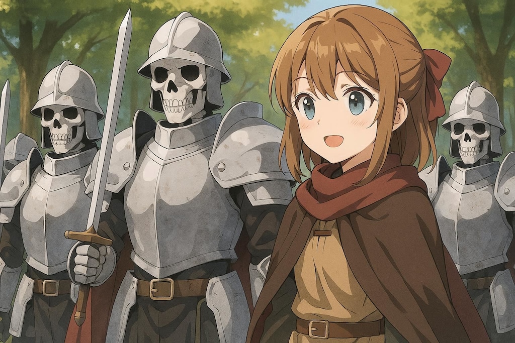 スケルトン騎士団を従えている女の子？