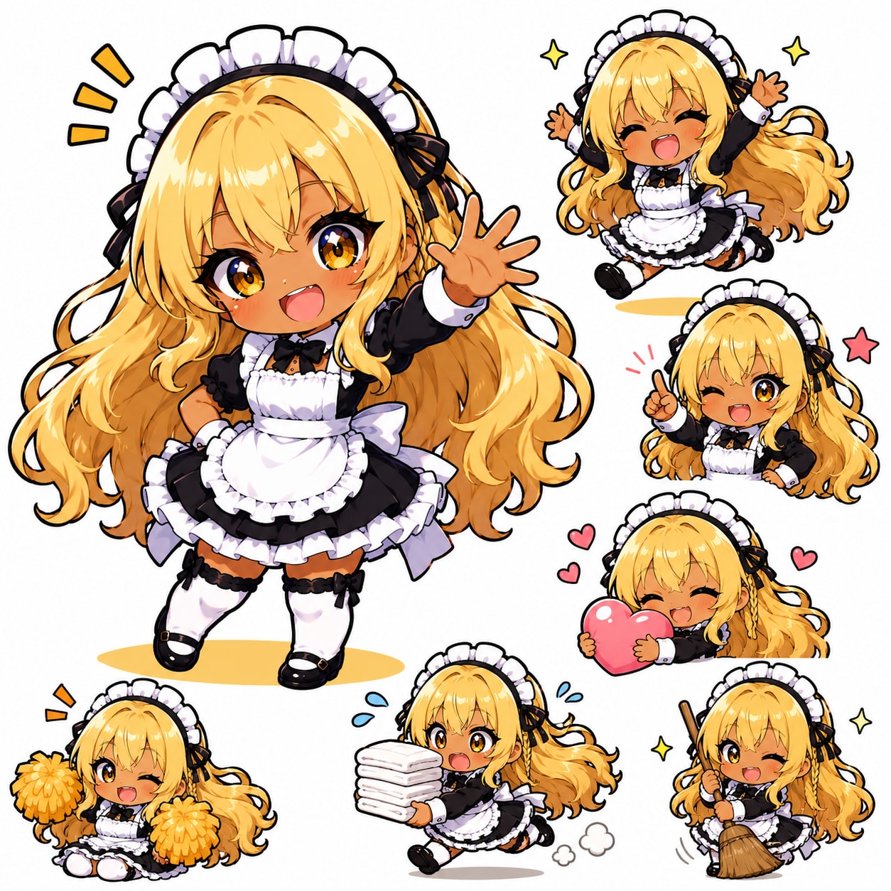 脳内メイド新モデル② | の人気AIイラスト・グラビア