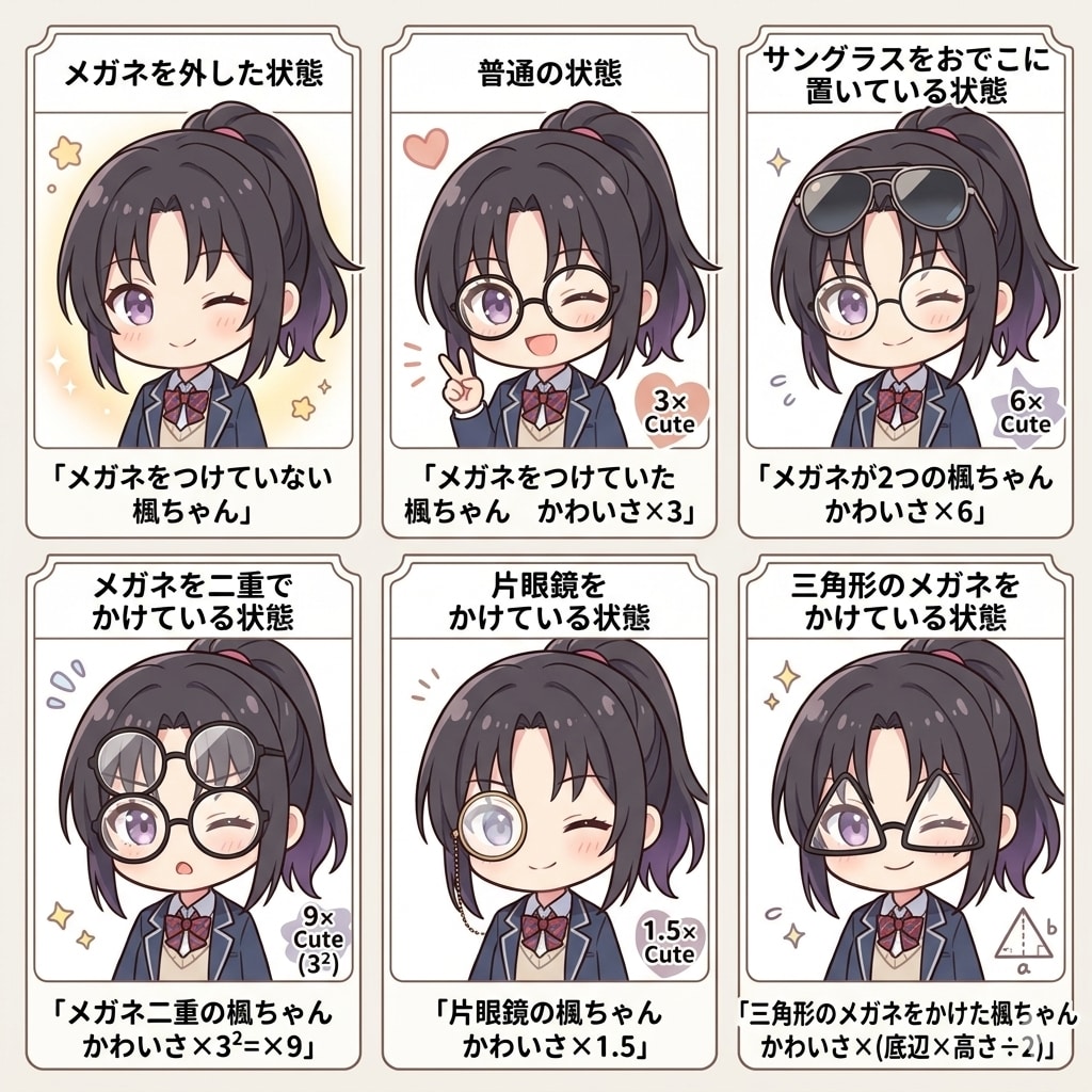 メガネかわいさ3倍理論👓
