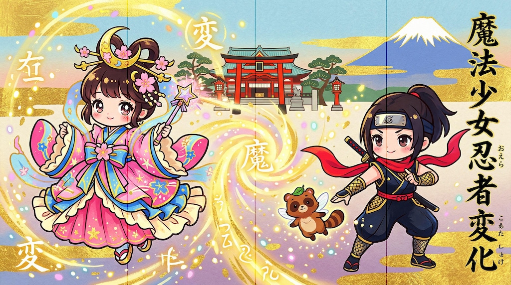 大江戸魔法乙女忍変化屏風