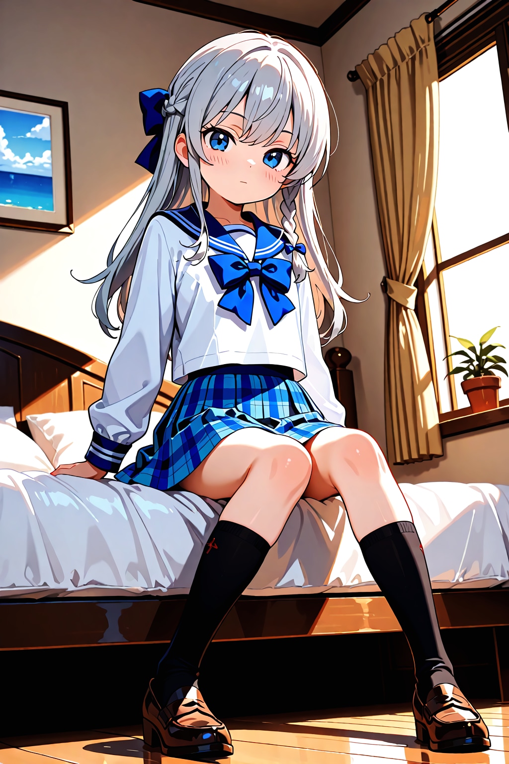 青きリボンの訪問者