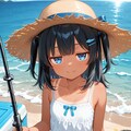 釣りをするこなつちゃん 5枚目