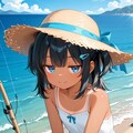 釣りをするこなつちゃん 4枚目