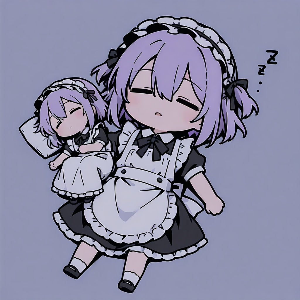 居眠り属性メイド | の人気AIイラスト・グラビア