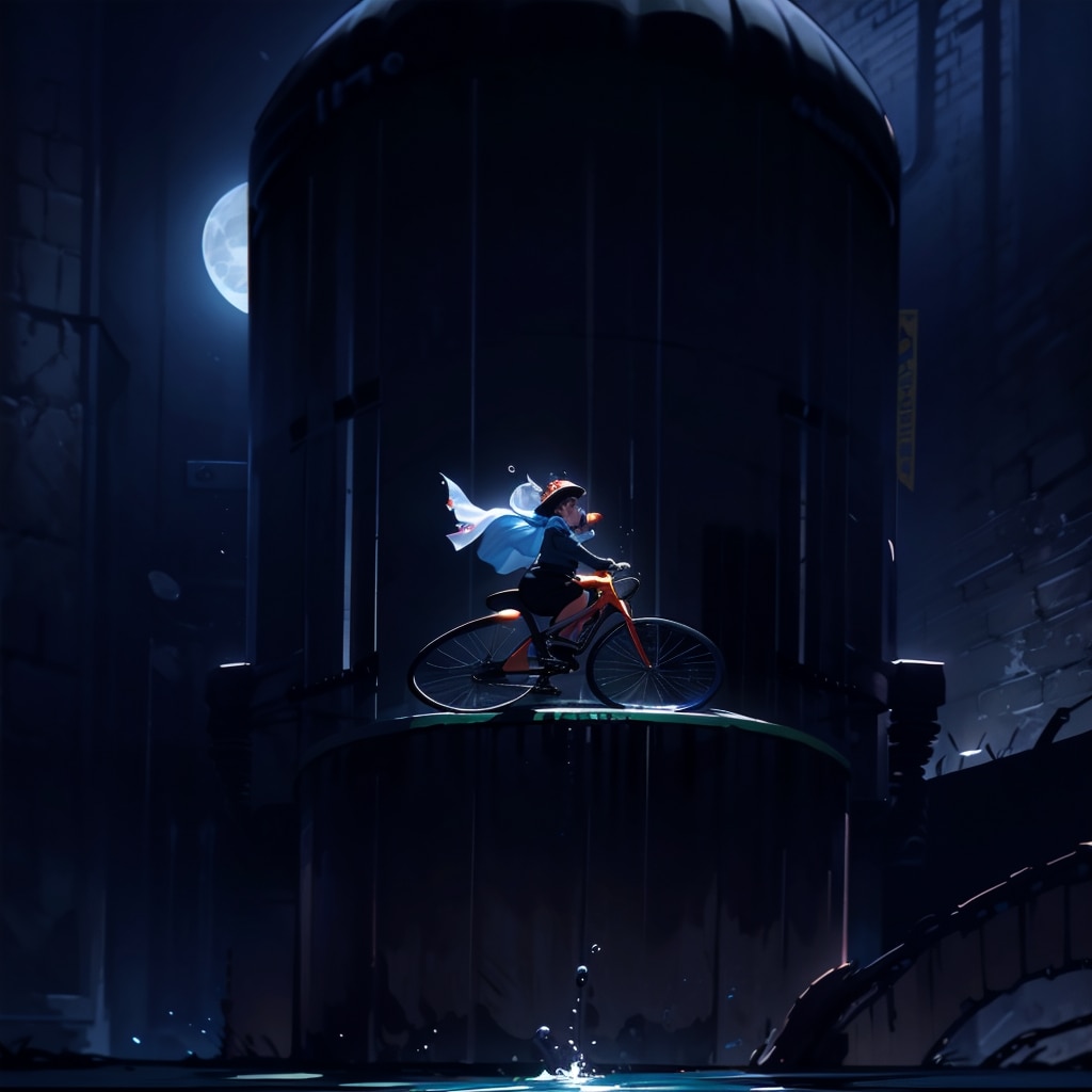TOPAZ風『夜のサイクリング』