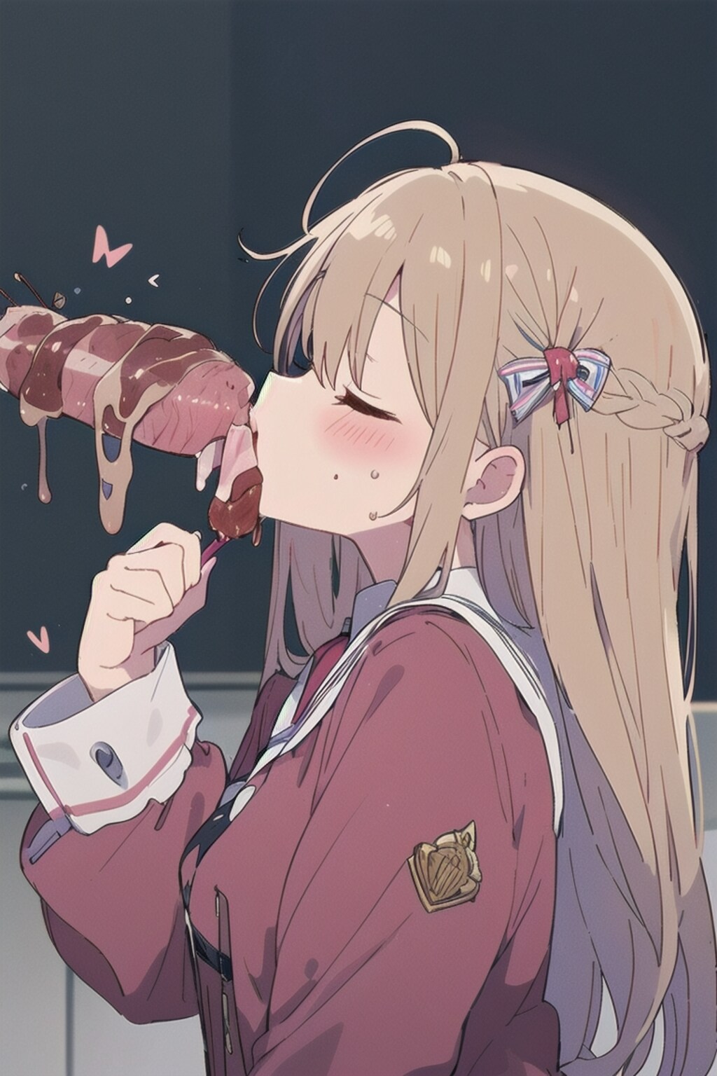 お肉を食べてるだけ