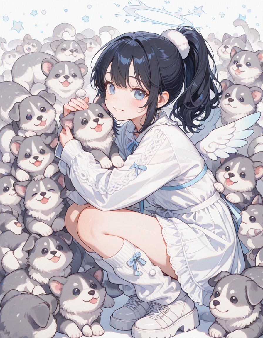 わんわんパニック？ | の人気AIイラスト・グラビア