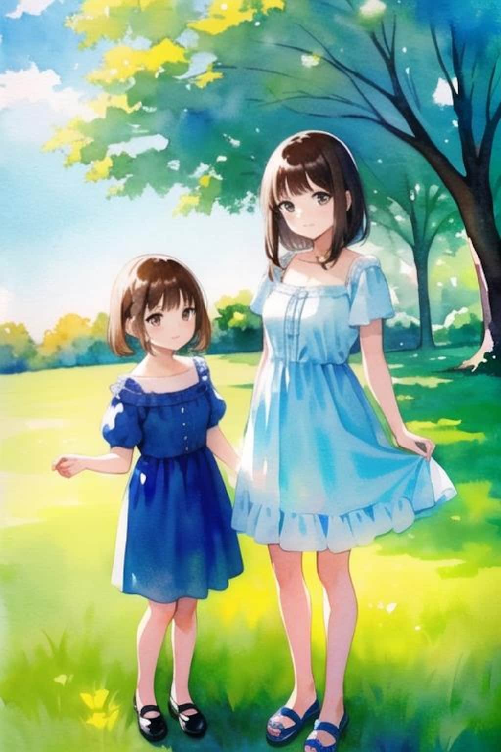 公園（水彩画風）