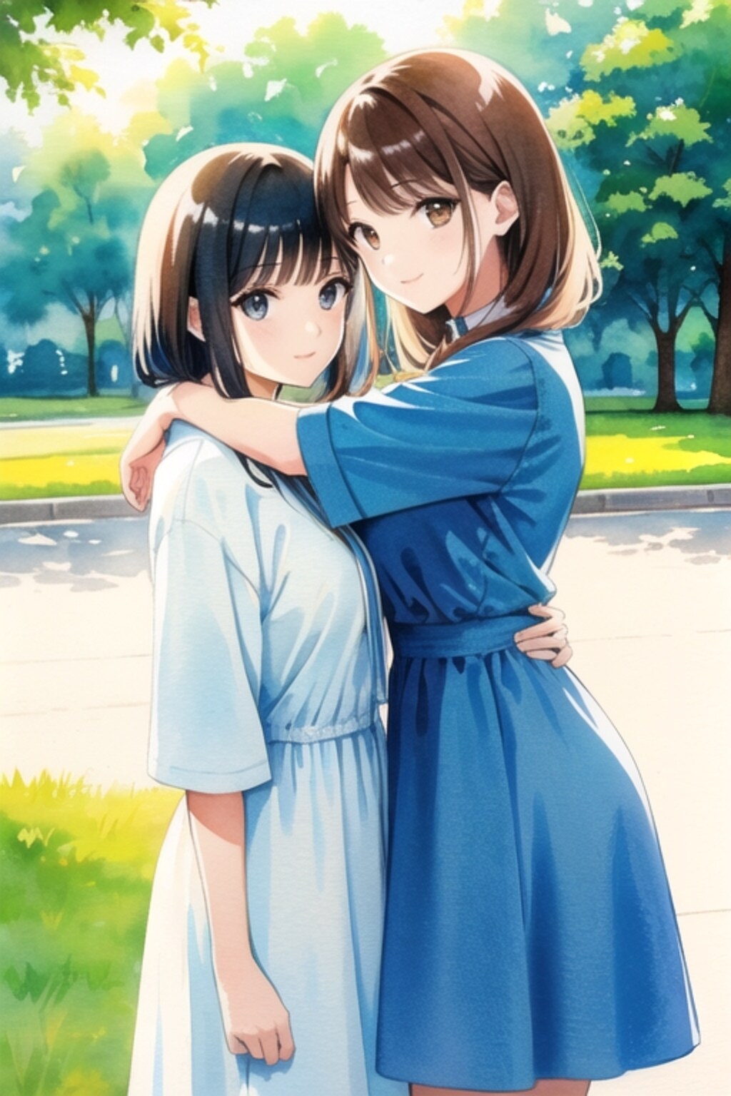 公園（水彩画風）