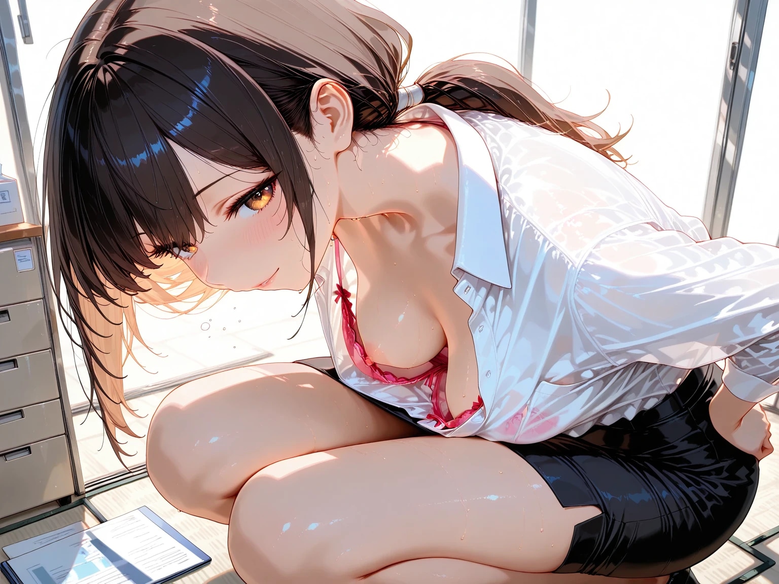 胸チラ