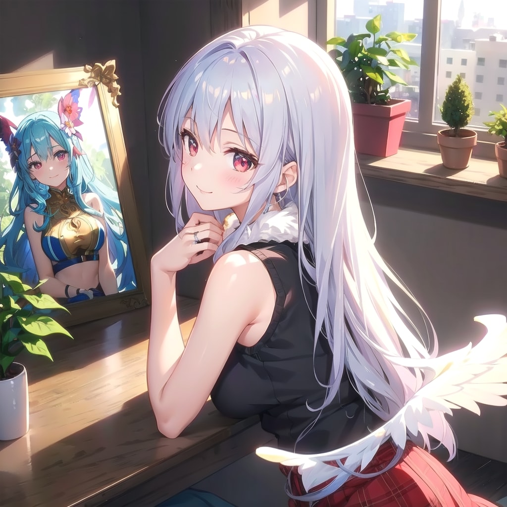 振り向くと