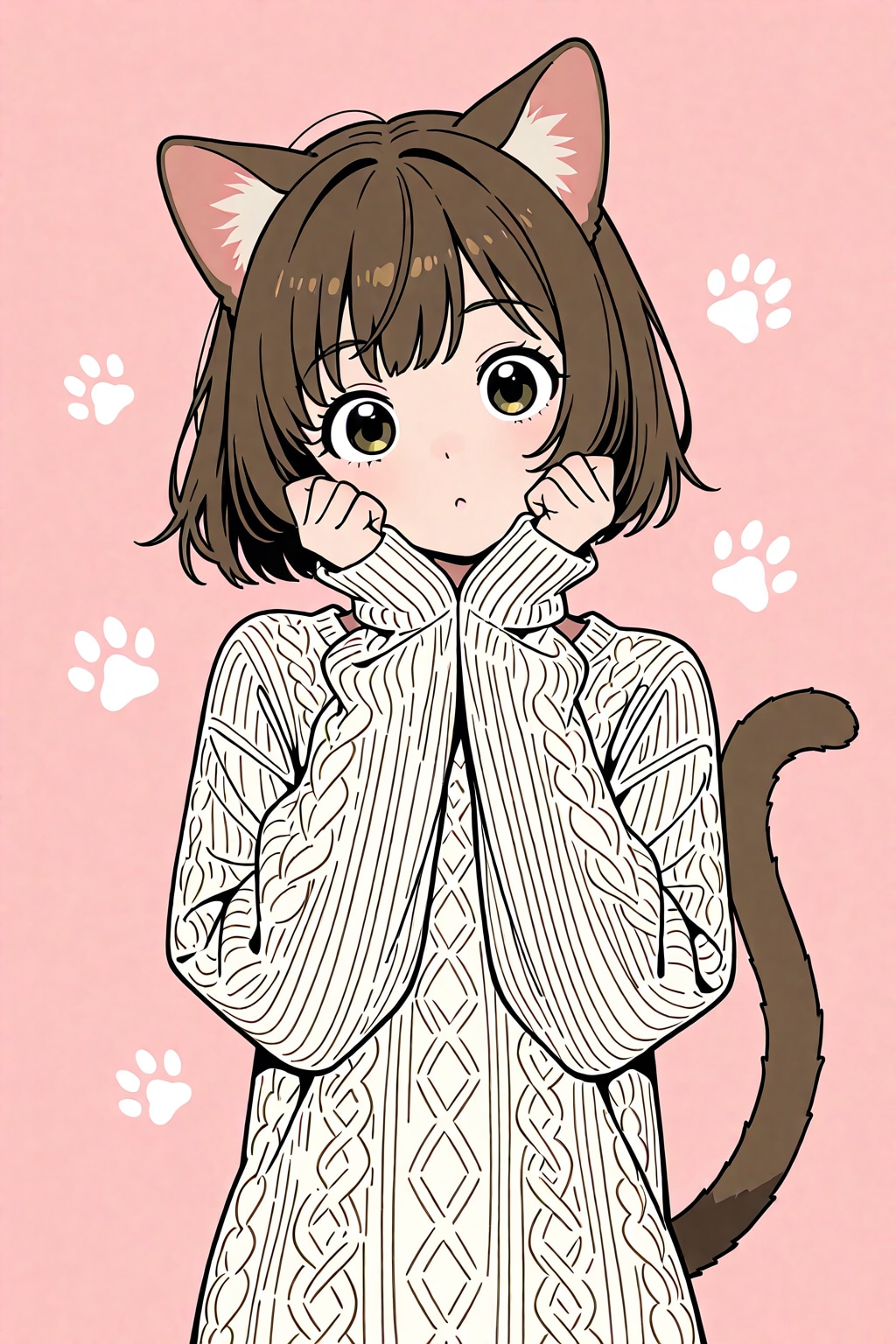 小顔ポーズ🐾