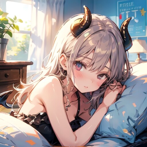 悪魔っ子お眠250521 | の人気AIイラスト・グラビア