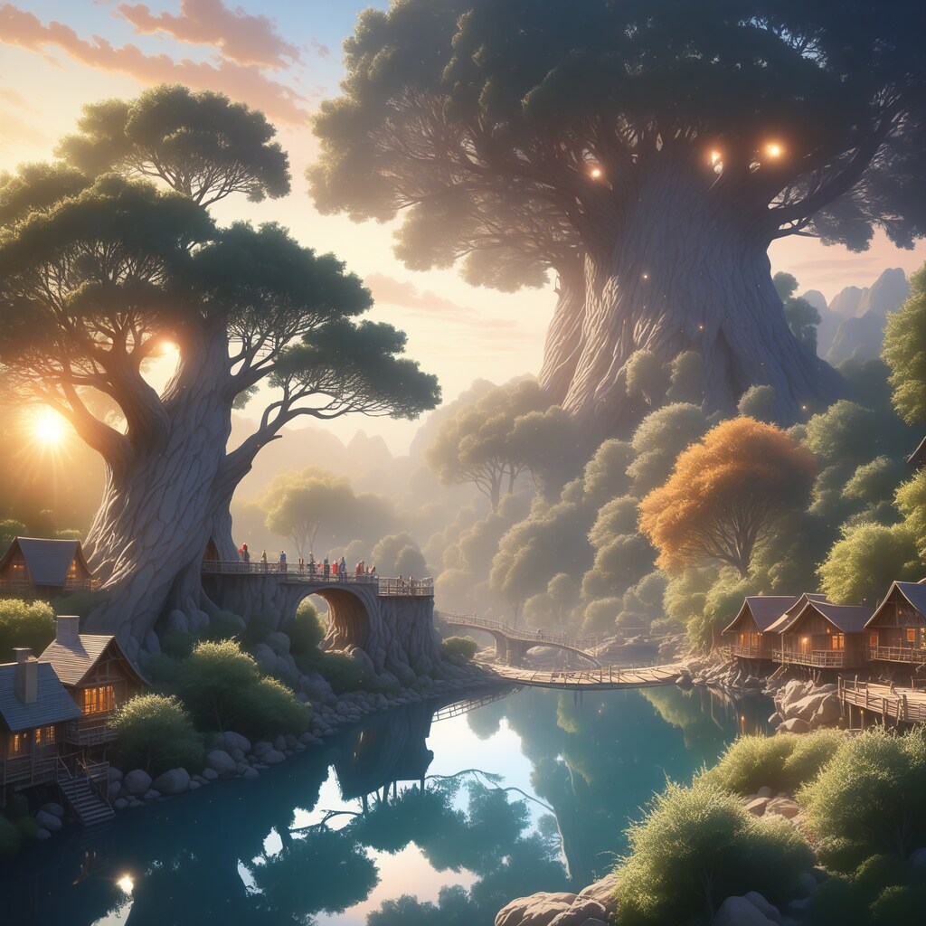 エルフの隠れ里〜夕刻〜