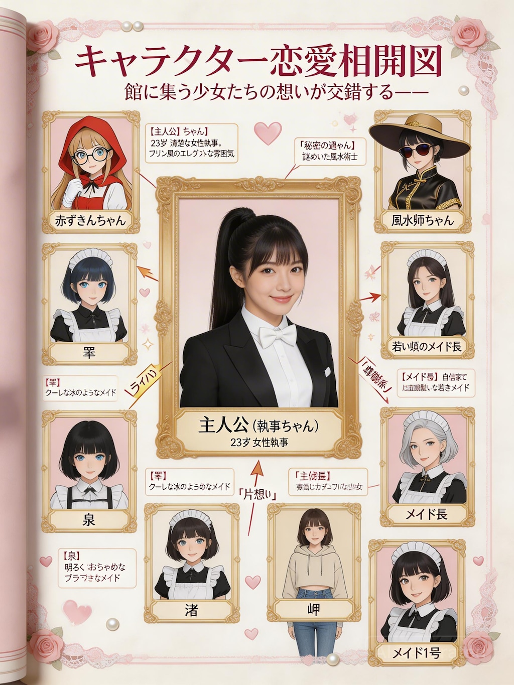 恋愛シミュレーションゲーム攻略本風執事ちゃん