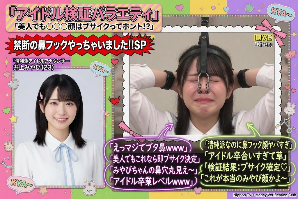 アイドル検証バラエティ。2