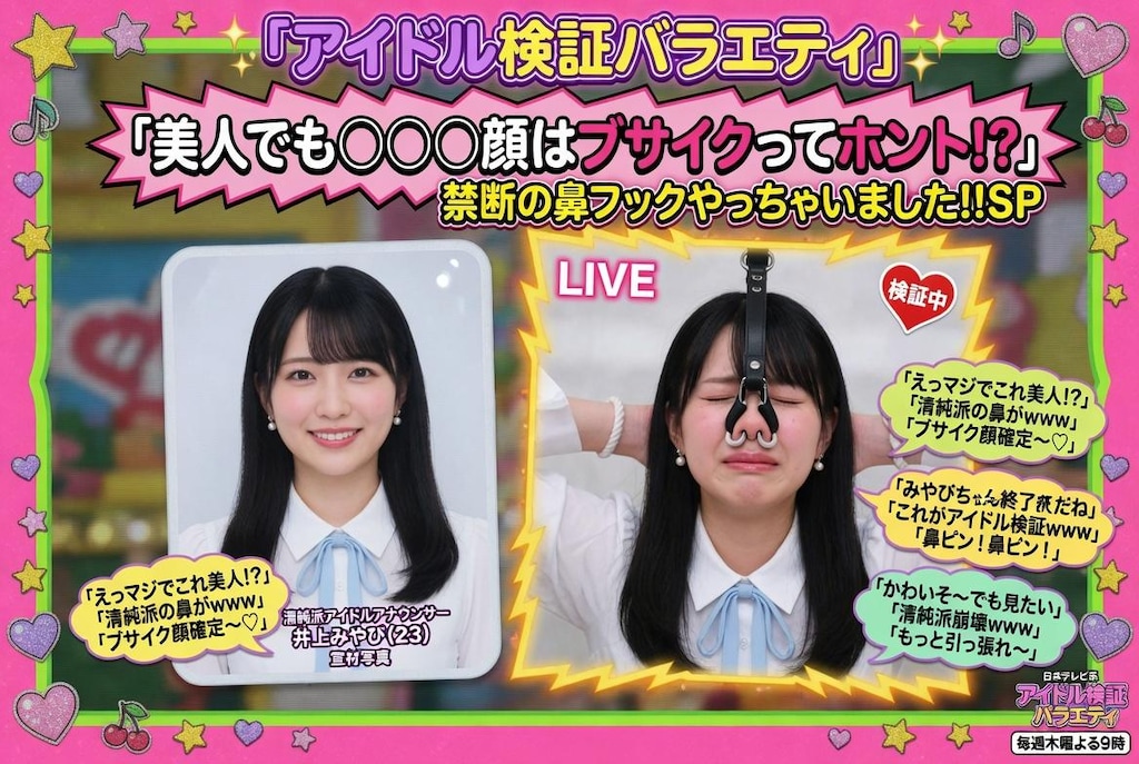 アイドル検証バラエティ。2