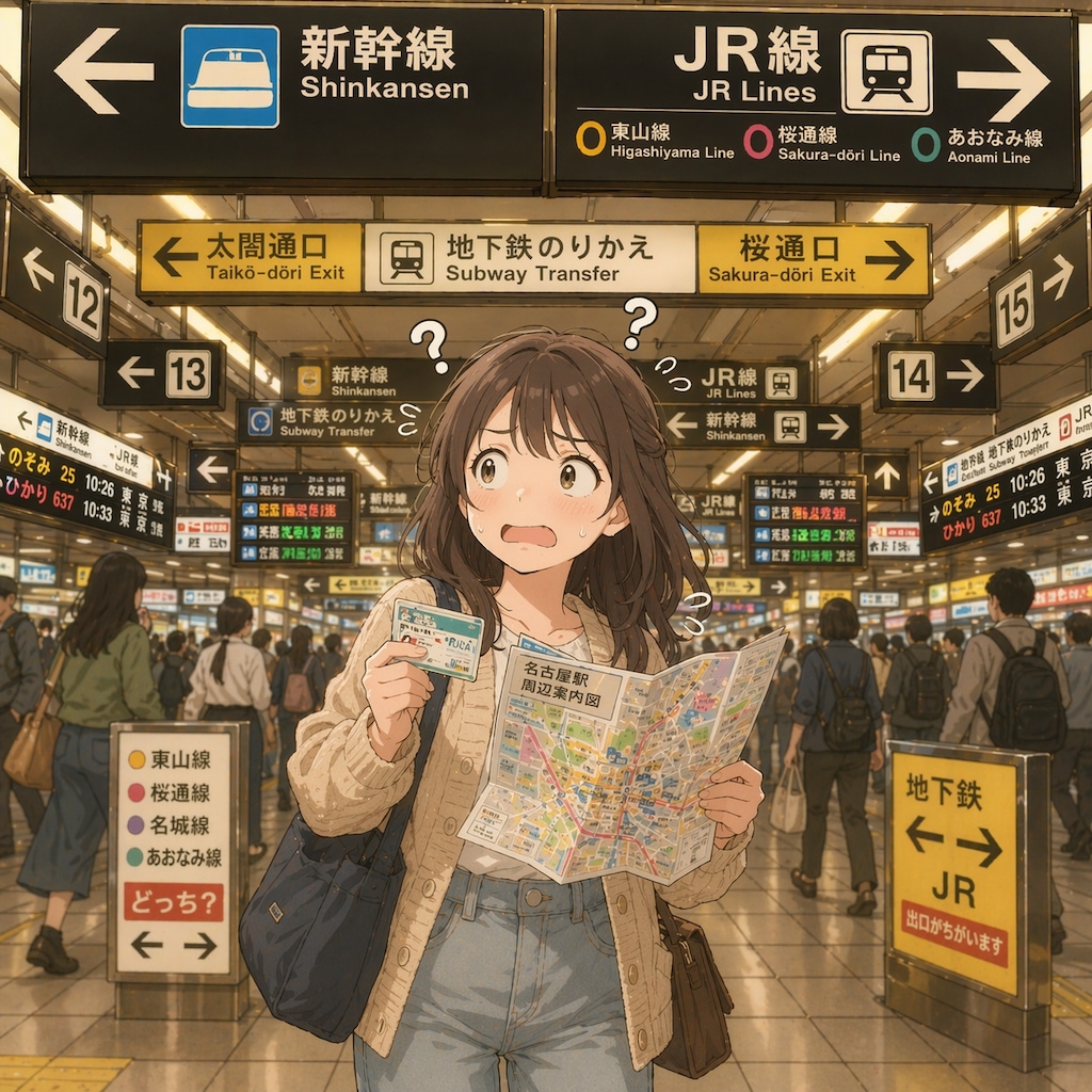 名駅地下で迷う