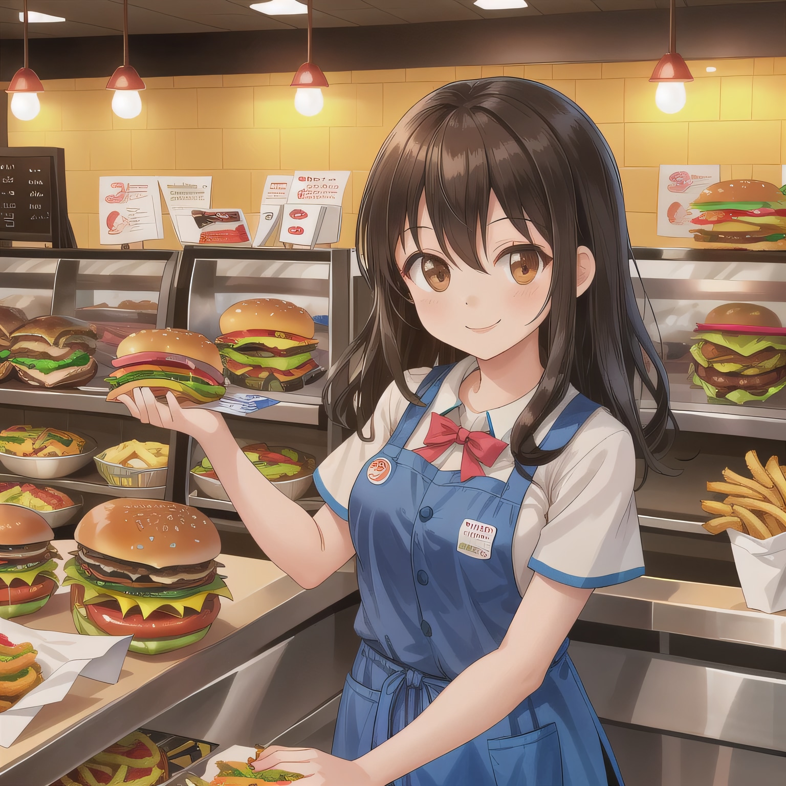 黒髪ロングでクルーの少女２０ | の人気AIイラスト・グラビア