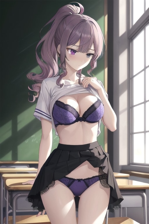 脱ぎかけ美少女