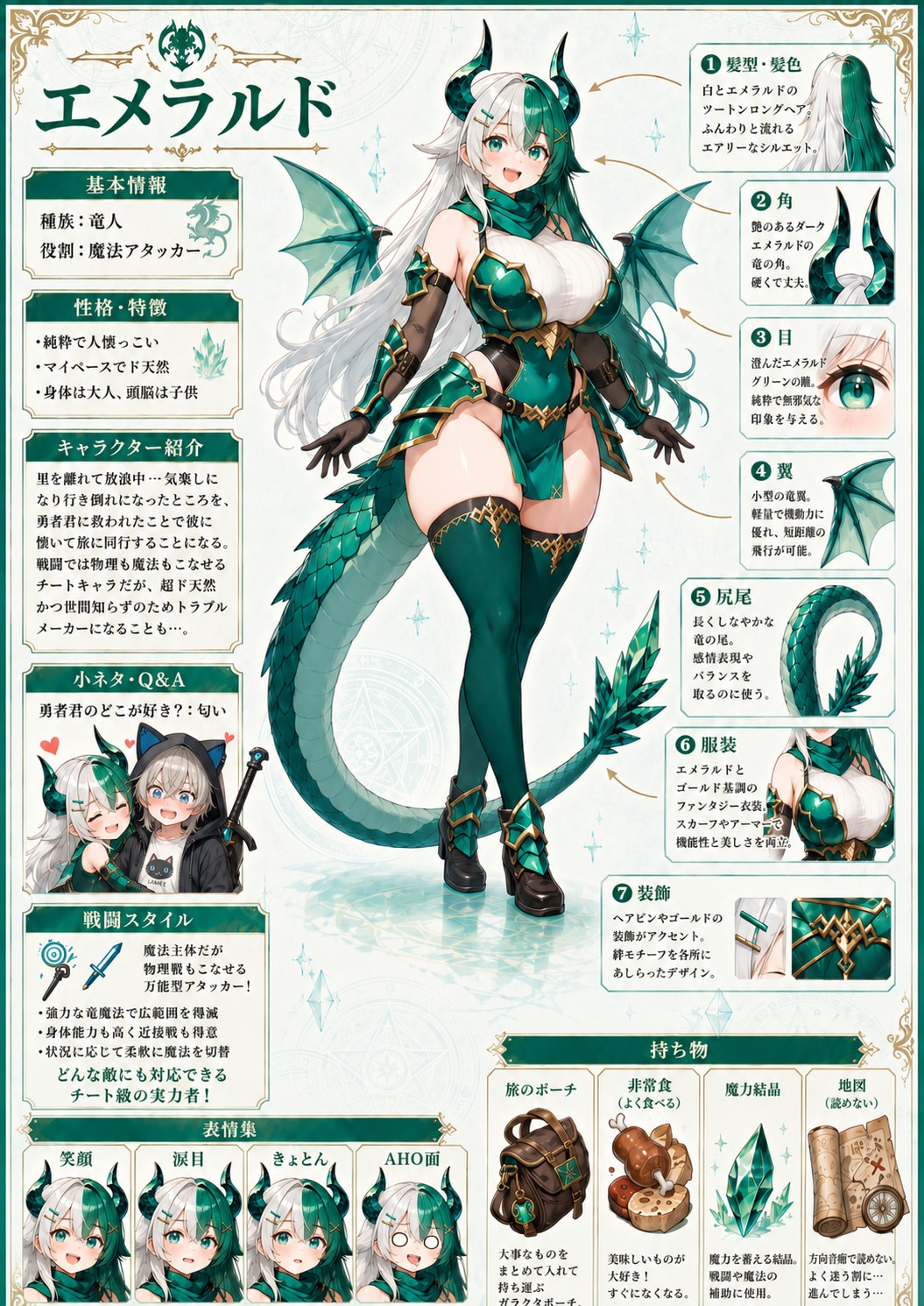 勇者君パーティーキャラクターシート
