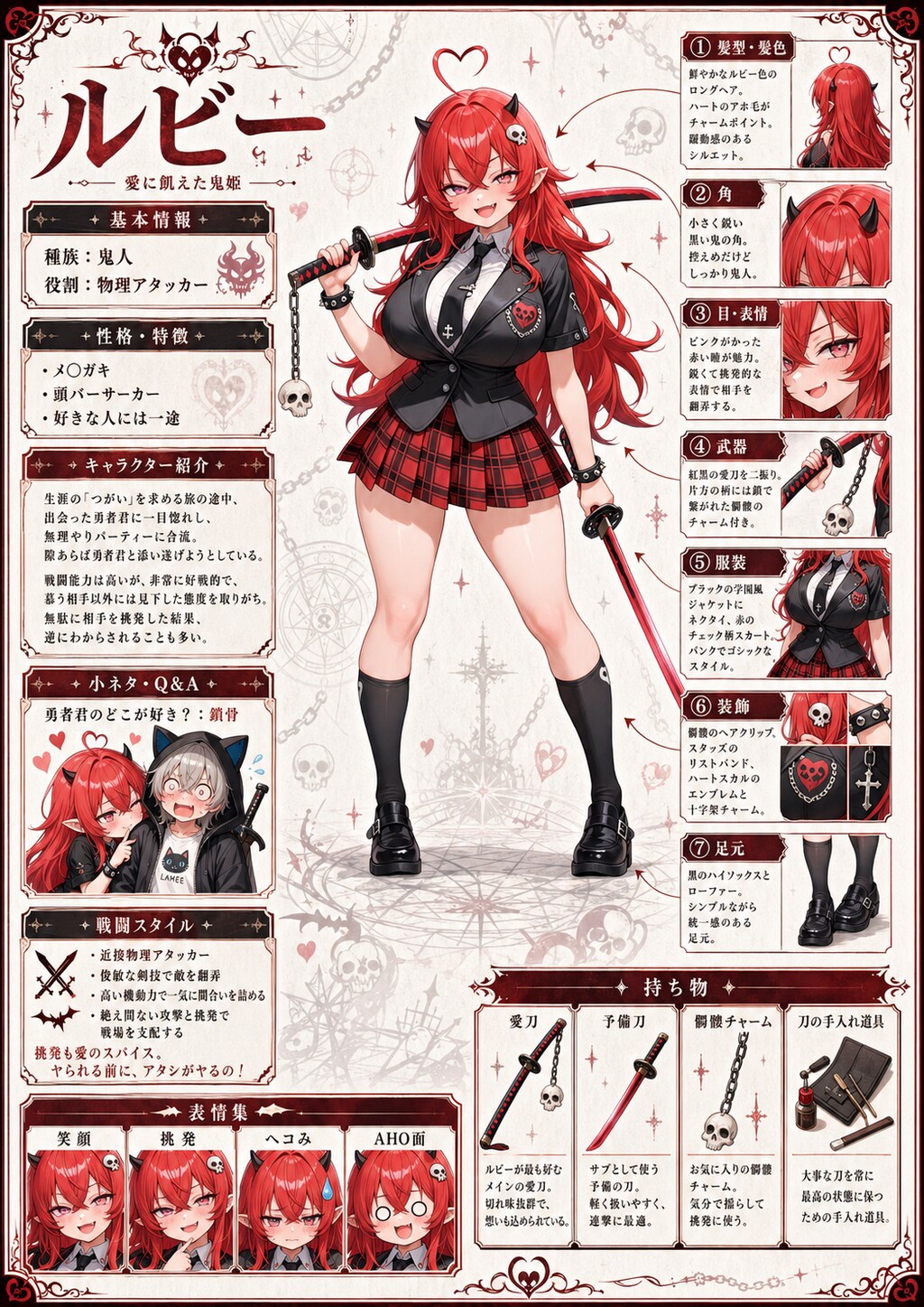 勇者君パーティーキャラクターシート