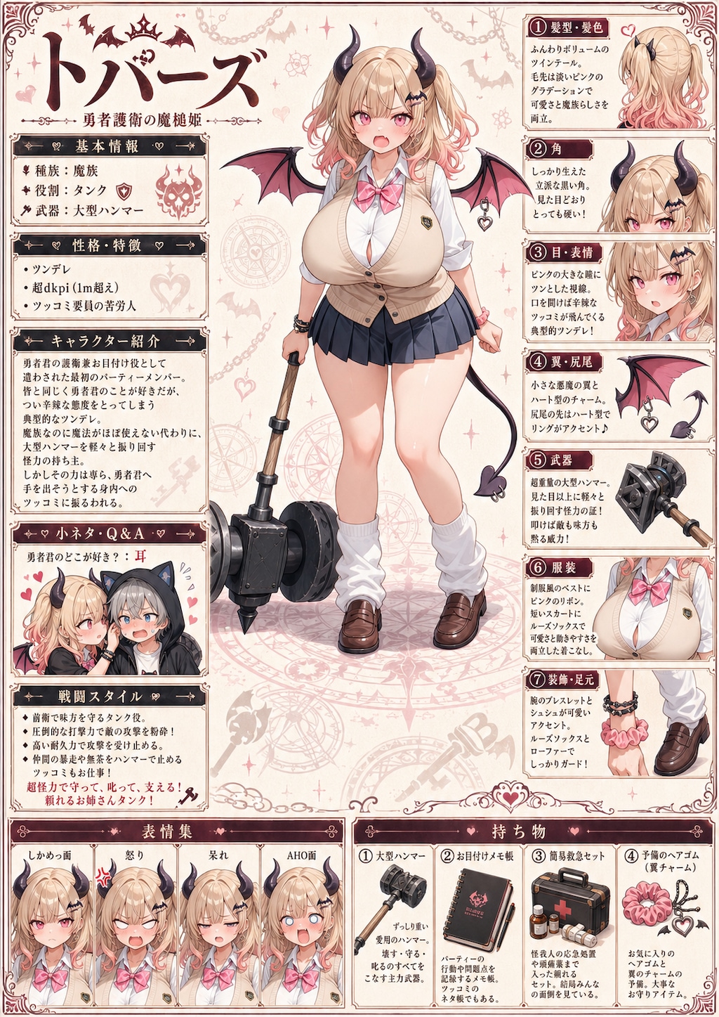 勇者君パーティーキャラクターシート