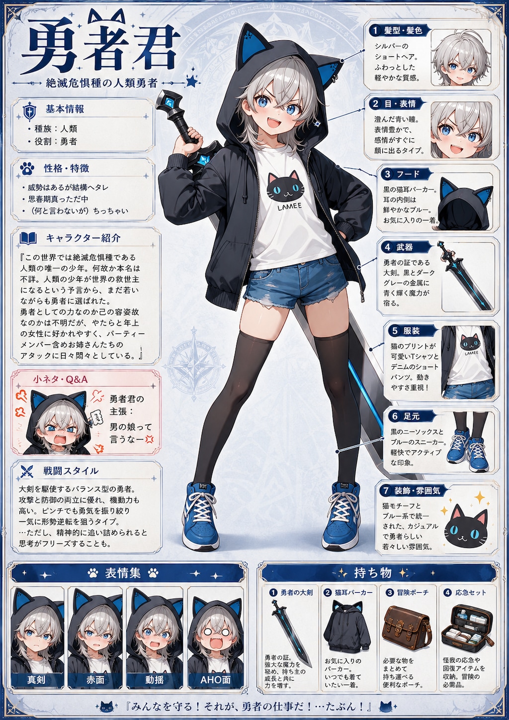 勇者君パーティーキャラクターシート