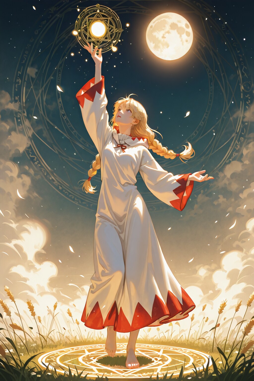 満月と白魔道士