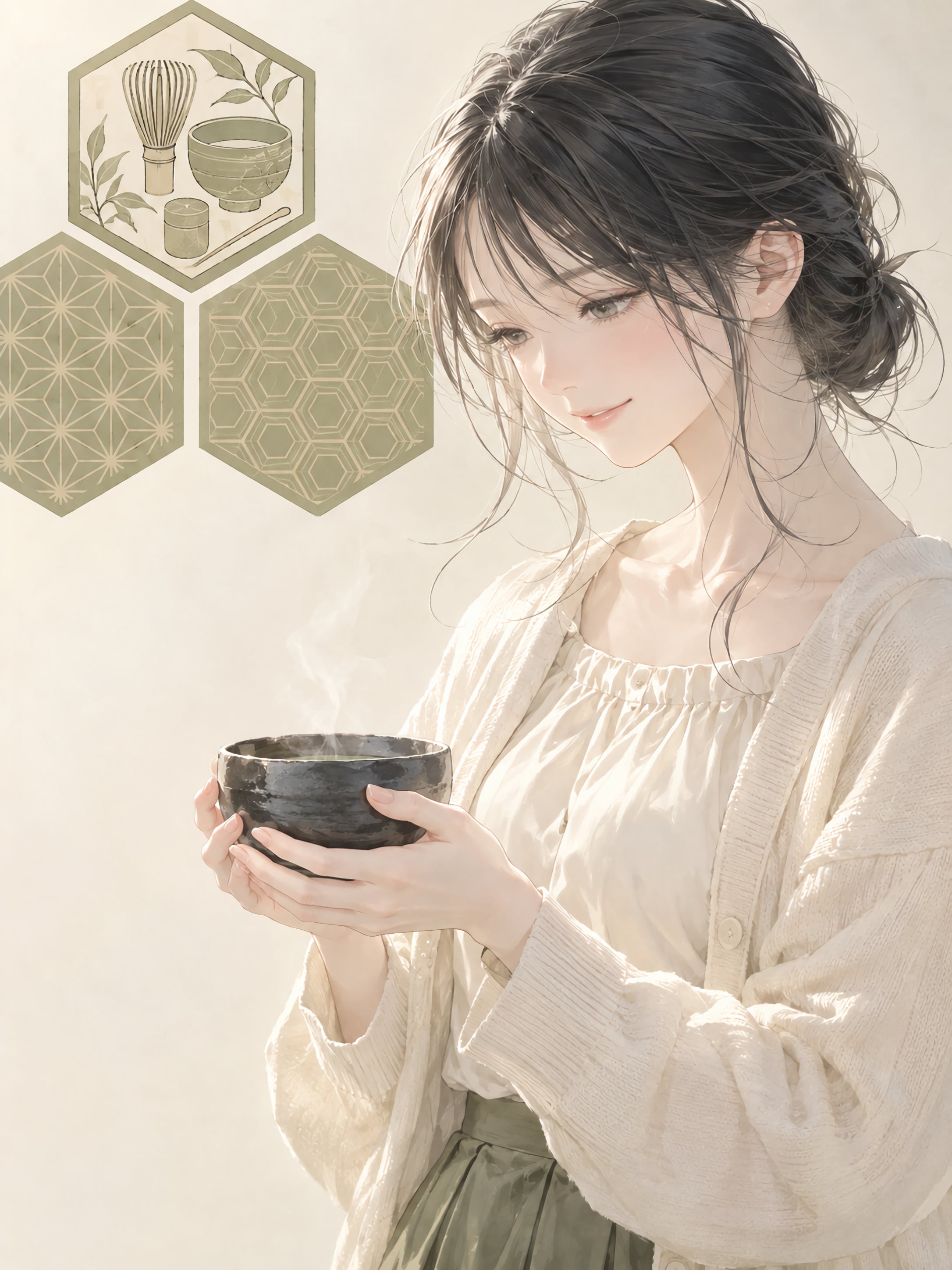 黒釉の静けさを抱いて | の人気AIイラスト・グラビア