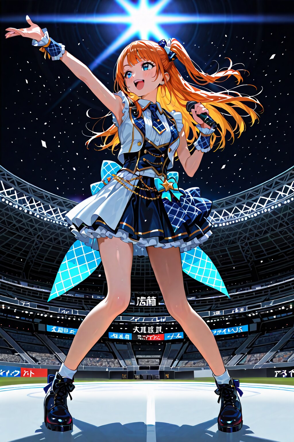 東京スタジアムでライブ後試合開始 | の人気AIイラスト・グラビア