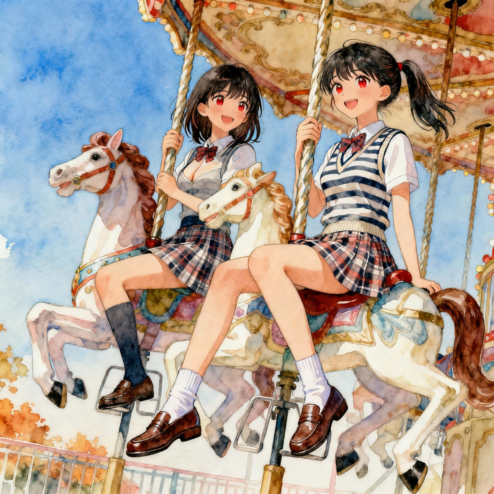 メリーゴーランド | の人気AIイラスト・グラビア