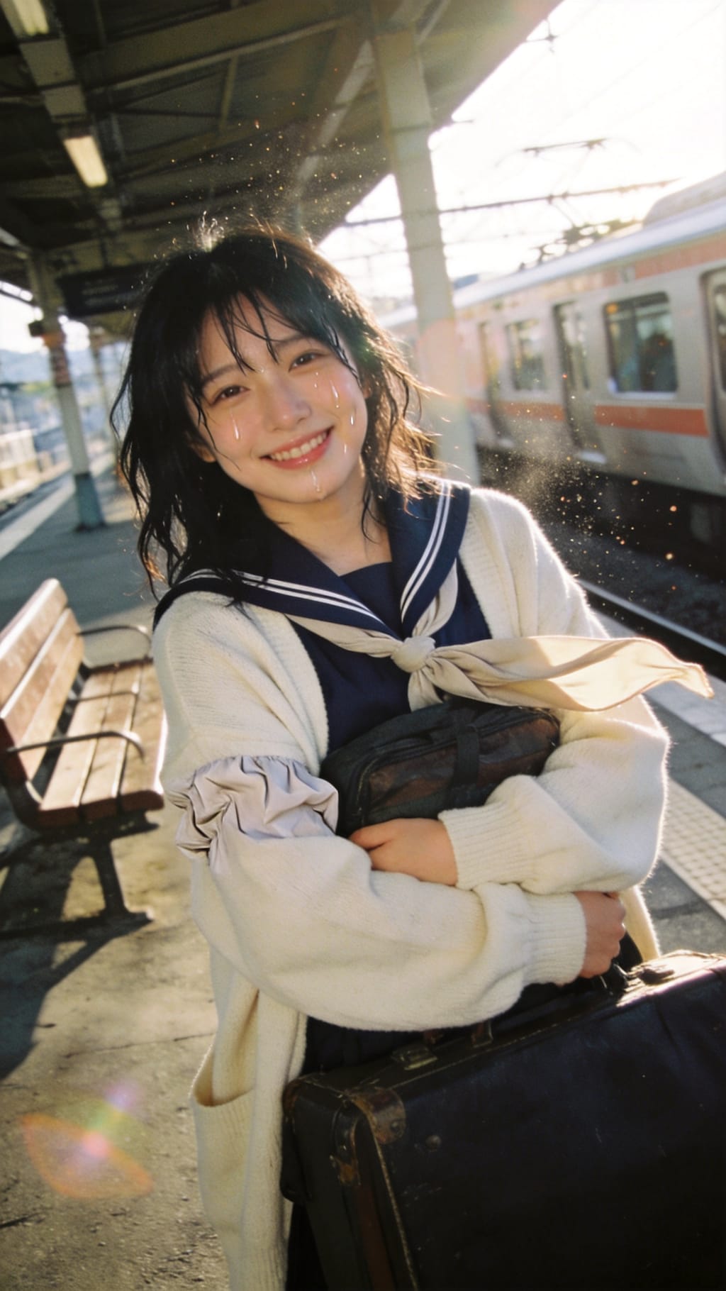 The Train Home at Golden Hour