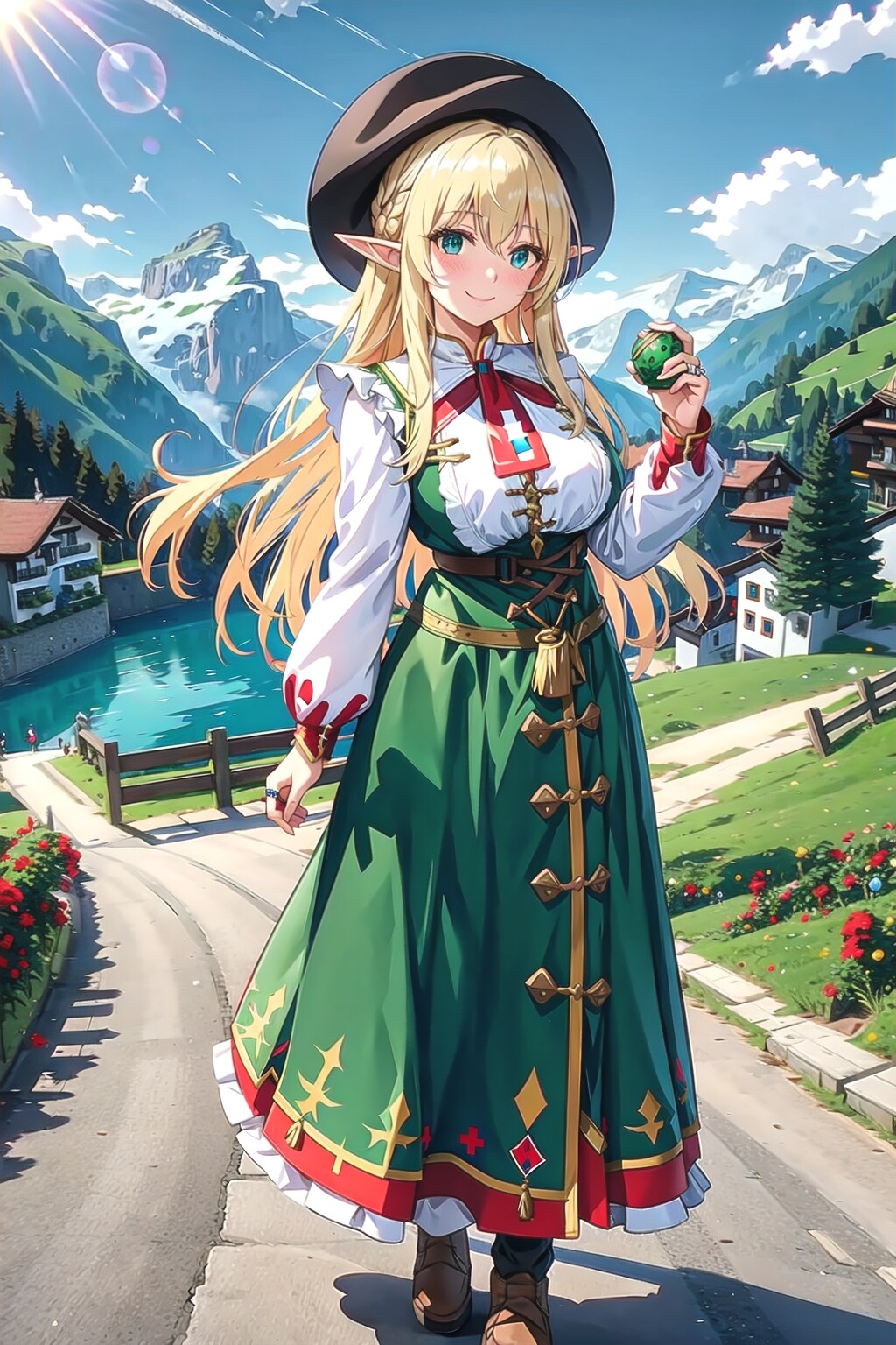 アルプスの民族衣装レーダーホーゼンです